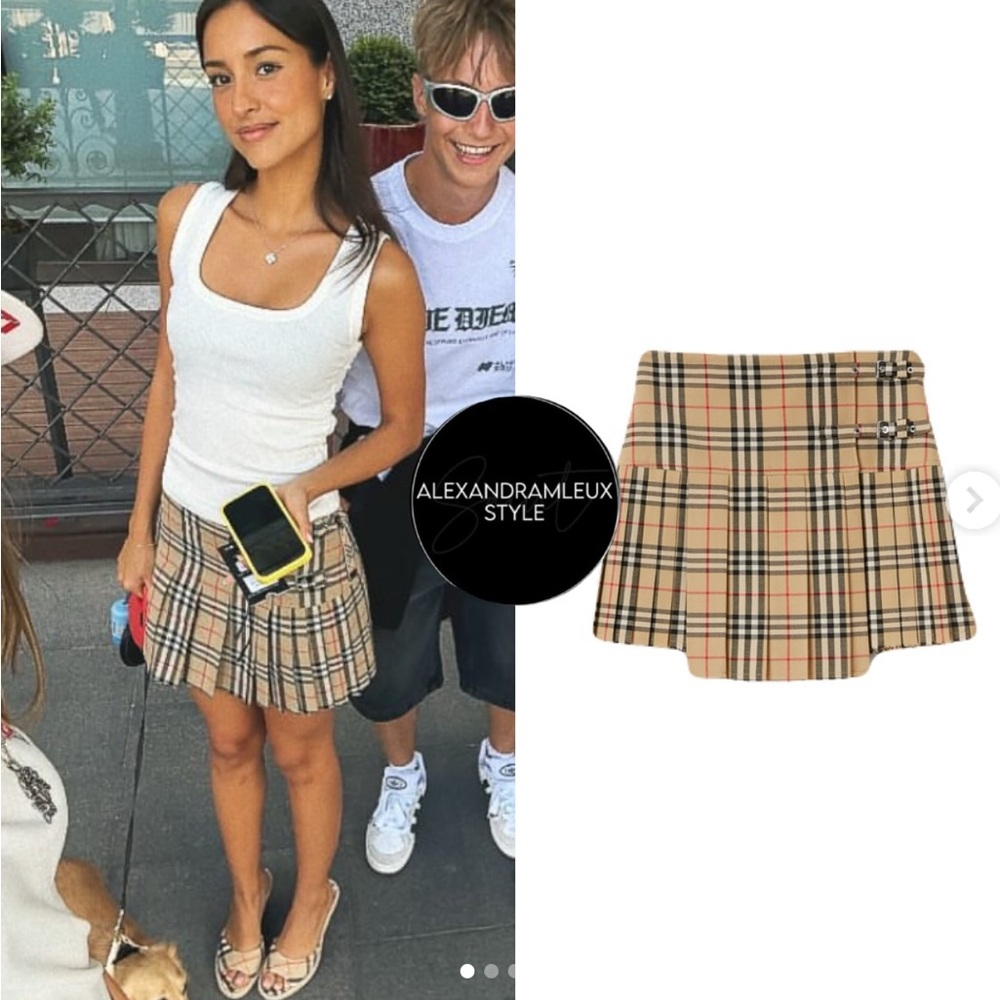 Burberry Pleated Skirt